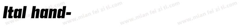Ital hand字体转换
